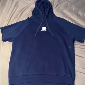 Undefeated hooded short sleeve shirt